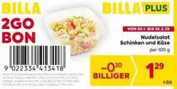 Billa Nudelsalat Schinken und Käse Angebot