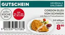 Billa CORDON BLEU VOM SCHWEIN Angebot