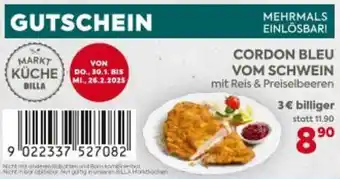 Billa CORDON BLEU VOM SCHWEIN Angebot