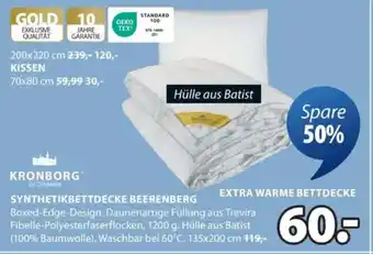 JYSK SYNTHETIKBETTDECKE BEERENBERG Angebot