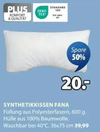 JYSK SYNTHETIKKISSEN FANA Angebot