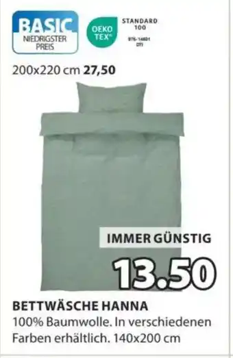 JYSK BETTWÄSCHE HANNA Angebot