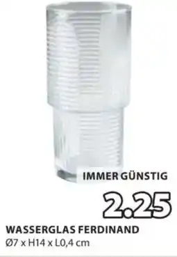 JYSK WASSERGLAS FERDINAND Angebot