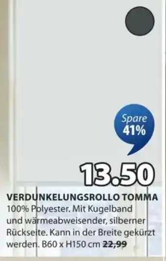 JYSK VERDUNKELUNGSROLLO TOMMA Angebot