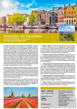 Bacher Reisen Amsterdam mit Tulpenblüte Angebot