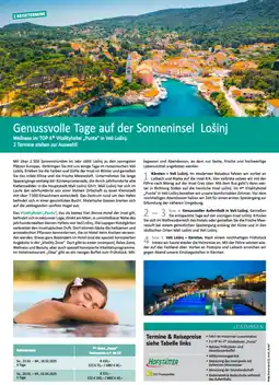 Bacher Reisen Genussvolle Tage auf der Sonneninsel Lošinj Angebot