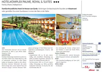 Alltours Hotelkomplex palme, royal & suites Angebot