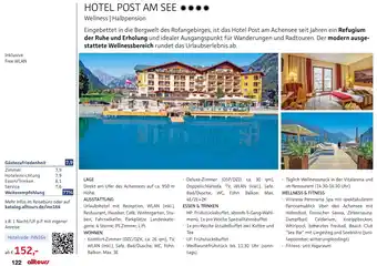 Alltours Hotel post am see Angebot