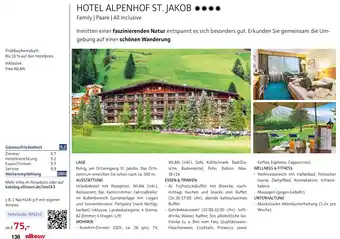 Alltours Hotel alpenhof st. jakob Angebot