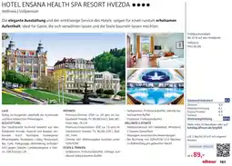 Alltours Hotel ensana health spa resort hvezda Angebot