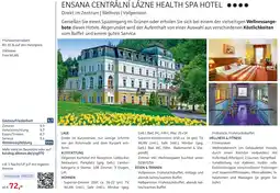 Alltours Ensana centrální lázne health spa hotel Angebot