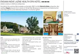 Alltours Ensana nove lazne health spa hotel Angebot