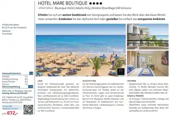 Alltours Hotel mare boutique Angebot