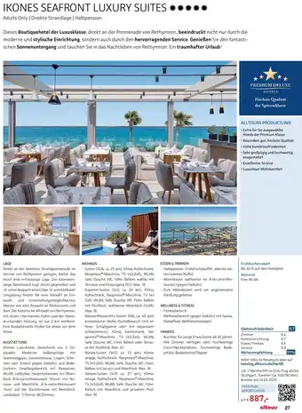 Alltours Ikones seafront luxury suites Angebot