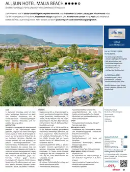 Alltours Allsun hotel malia beach Angebot