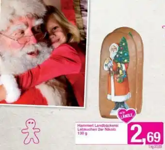 Sutterlüty Hammerl Landbäckerei Lebkuchen 2er Nikolo 130g Angebot