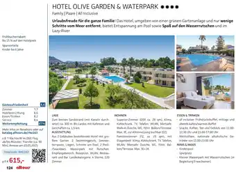 Alltours Hotel olive garden & waterpark Angebot