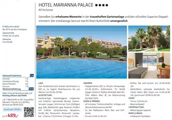 Alltours Hotel marianna palace Angebot