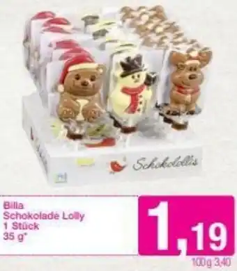 Sutterlüty Billa Schokolade Lolly 35g Angebot