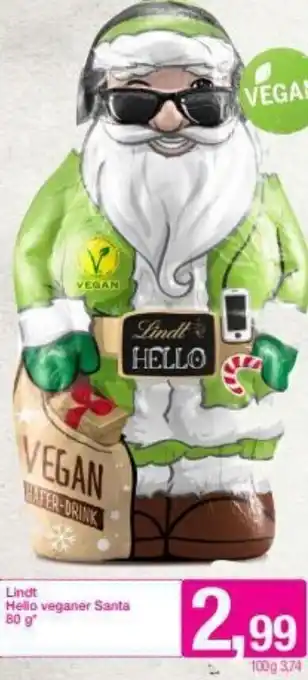 Sutterlüty Lindt Hello Veganer Santa 80g Angebot