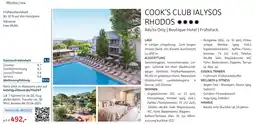 Alltours Cook's club ialysos rhodos Angebot