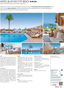 Alltours Hotel blue sky city beach Angebot