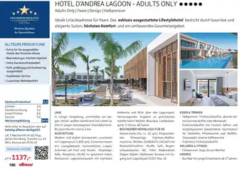 Alltours Hotel d'andrea lagoon - adults only Angebot