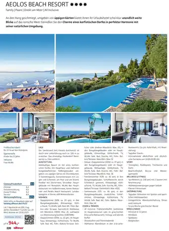 Alltours Aeolos beach resort Angebot