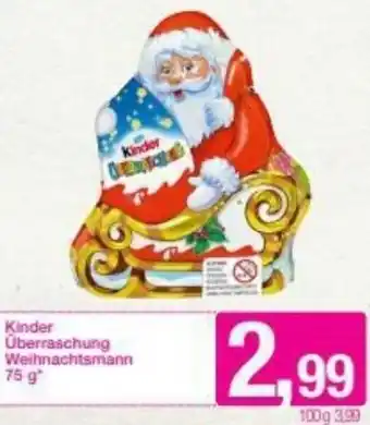 Sutterlüty Kinder überraschung Weihnachtsmann 75g Angebot
