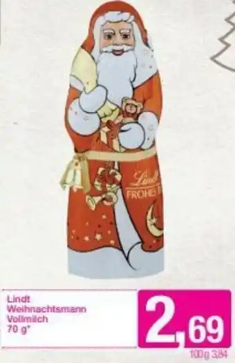Sutterlüty Lindt Weihnachtsmann Vollmich 70g Angebot