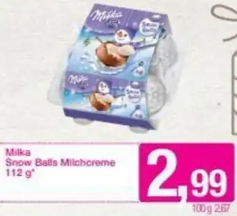 Sutterlüty Milka Snow Balls Milchcreme 112g Angebot