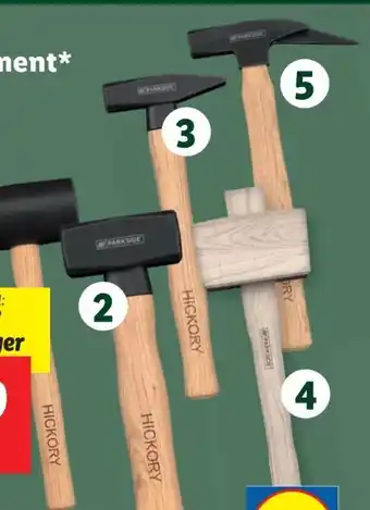 Lidl Parkside Hammer-Sortiment Angebot