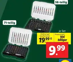 Lidl Parkside Bit-Steckschlüssel-Set Angebot