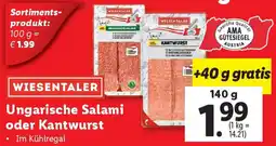 Lidl Ungarische Salami oder Kantwurst Angebot