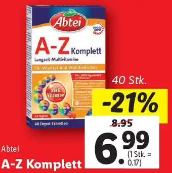 Lidl A-Z Komplett Angebot