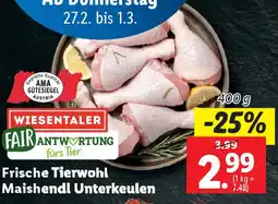 Lidl Frische Tierwohl Maishendl Unterkeulen Angebot