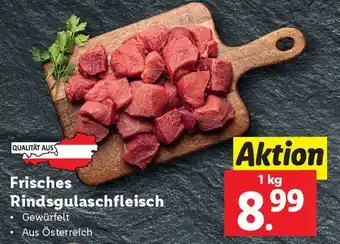 Lidl Frisches Rindsgulaschfleisch Angebot