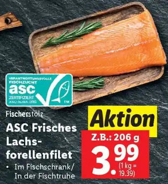 Lidl ASC Frisches Lachs- forellenfilet Angebot