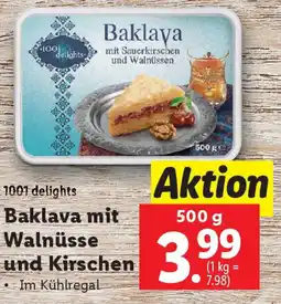 Lidl Baklava mit Walnüsse und Kirschen Angebot