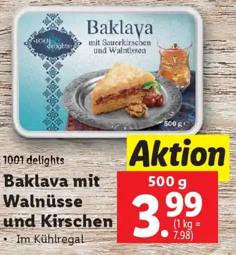 Lidl Baklava mit Walnüsse und Kirschen Angebot