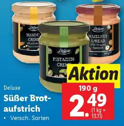 Lidl Deluxe Süßer Brot- aufstrich Angebot