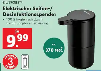 Lidl Elektrischer Seifen-/ Desinfektionsspender Angebot