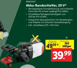 Lidl Akku-Bandschleifer Angebot