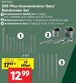 Lidl SDS-Plus Hammerbohrer-Satz/ Bohrkronen-Set Angebot