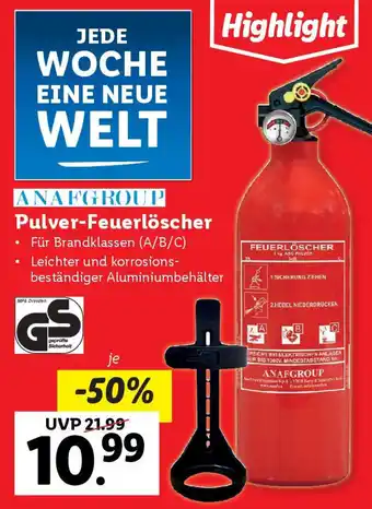 Lidl Pulver-Feuerlöscher Angebot