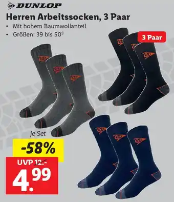 Lidl Herren Arbeitssocken Angebot