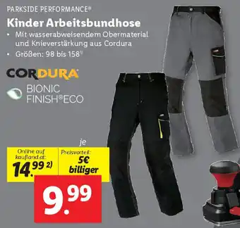 Lidl Kinder Arbeitsbundhose Angebot