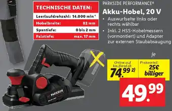 Lidl Akku-Hobel Angebot