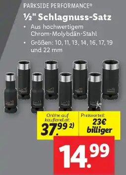 Lidl 1/2" Schlagnuss-Satz Angebot