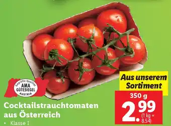 Lidl Cocktailstrauchtomaten aus Österreich Angebot